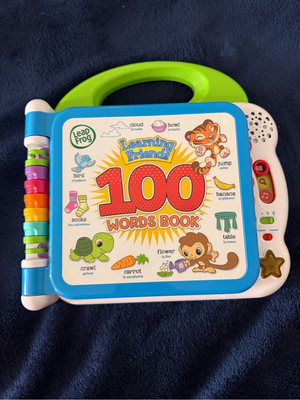 Learning Friends 100 Words Book - Blue & Green